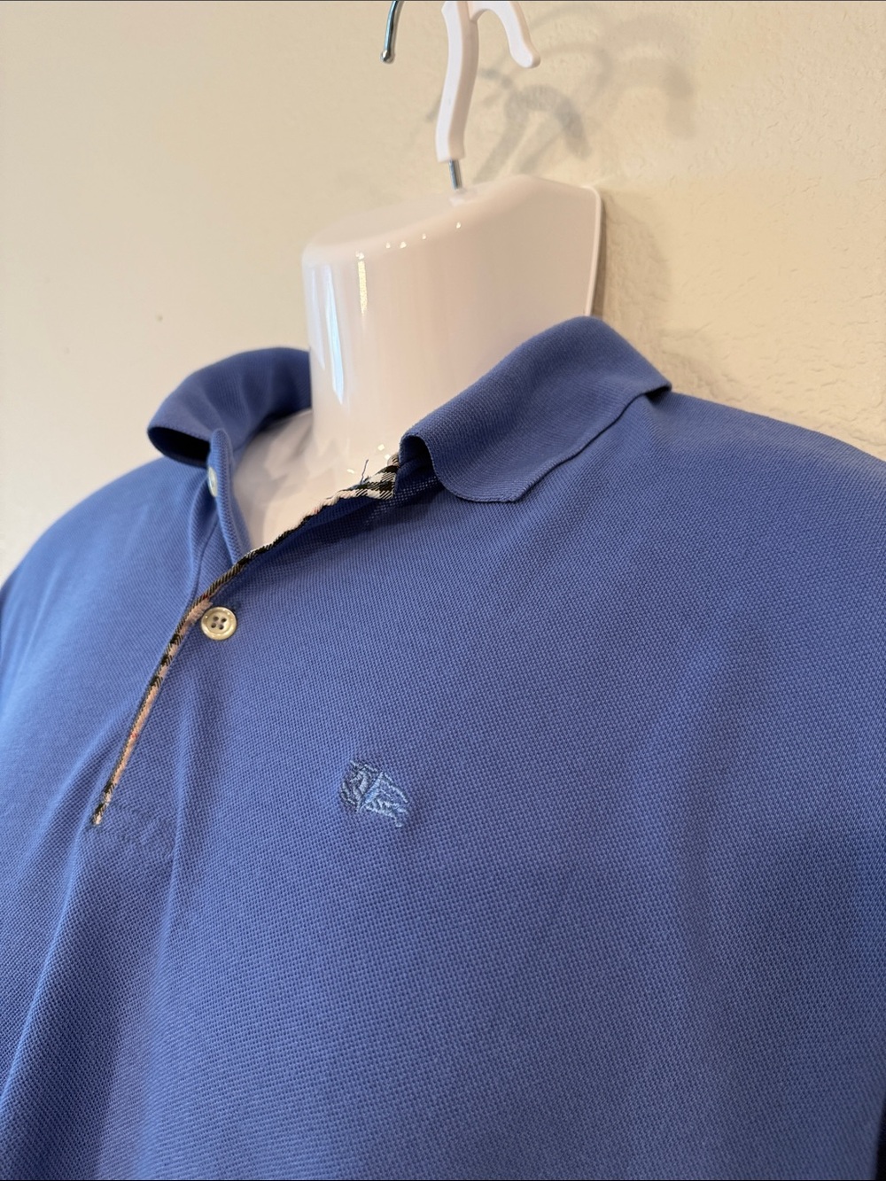 Burberry of London Classic Blue Men's Polo  – See Notes | XL - Picture 2 of 9